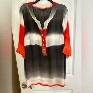 Marina Rinaldi Multicolor Silk Tunic Sz 21